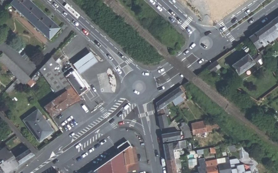 Vue aérienne du Boulevard Jeanne d’Arc