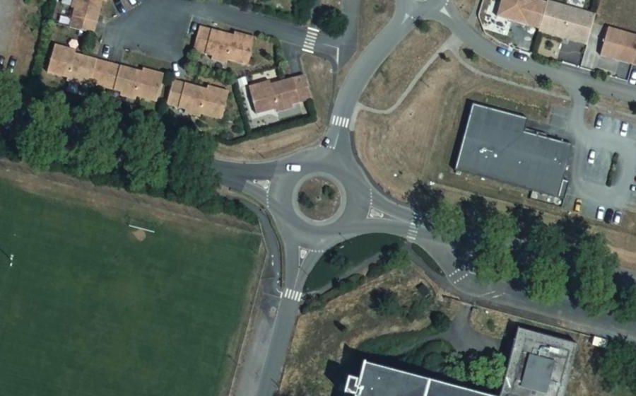 Vue aérienne du Rond-Point Côte de Lumière