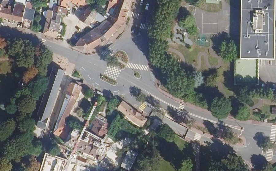 Vue aérienne du Rue de Maule