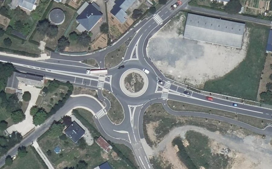 Vue aérienne du Route de Montpellier