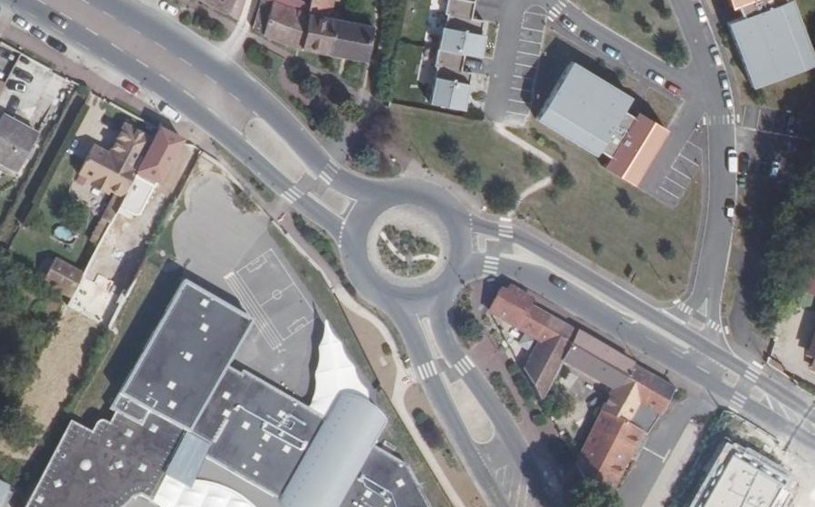 Vue aérienne du Avenue de Fontainebleau