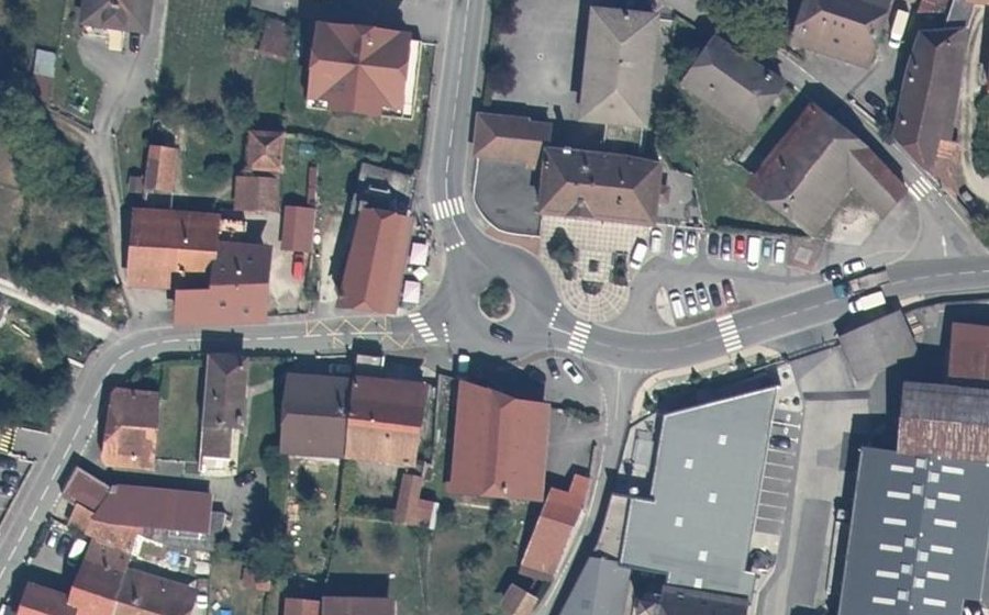 Vue aérienne du Place Saint-Maurice