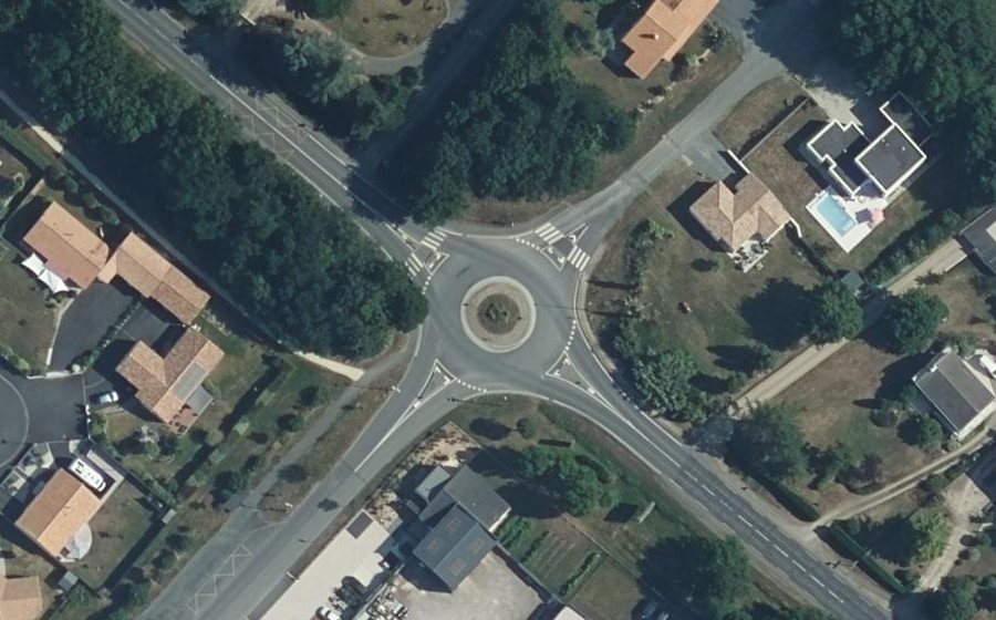 Vue aérienne du Rue des Grands Moulins