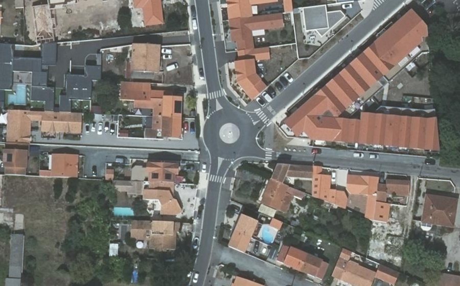 Vue aérienne du Boulevard Georges Clemenceau