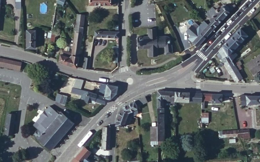 Vue aérienne du Route de Brionne