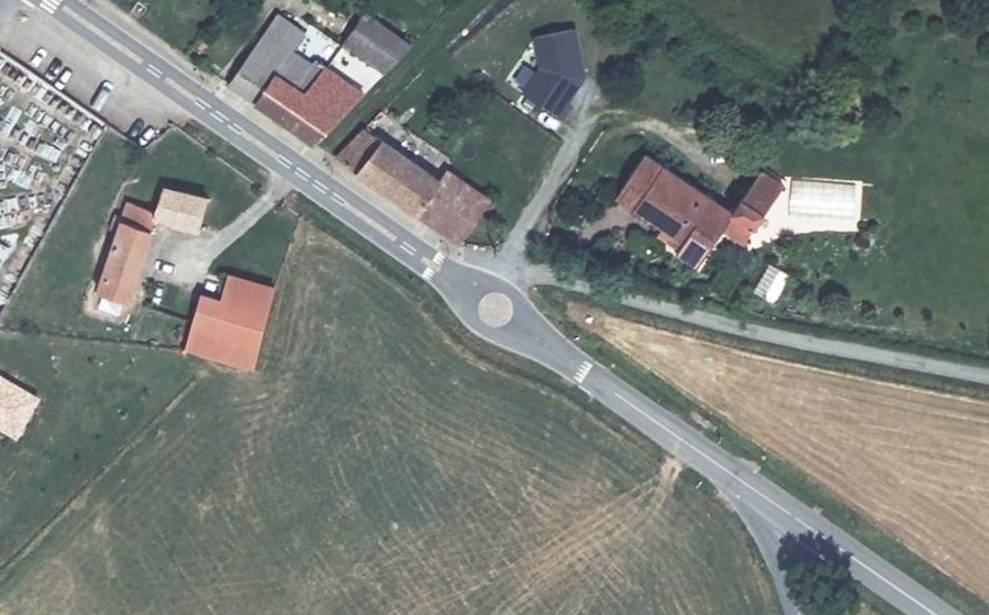 Vue aérienne du Mini-giratoire n°12704428943