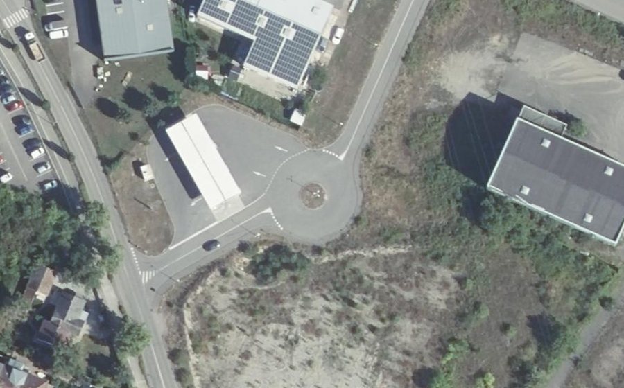 Vue aérienne du Mini-giratoire n°12836599105