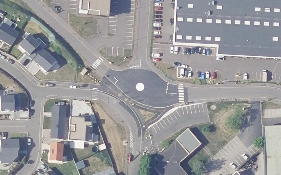 Vue aérienne du Mini-giratoire n°12966580454