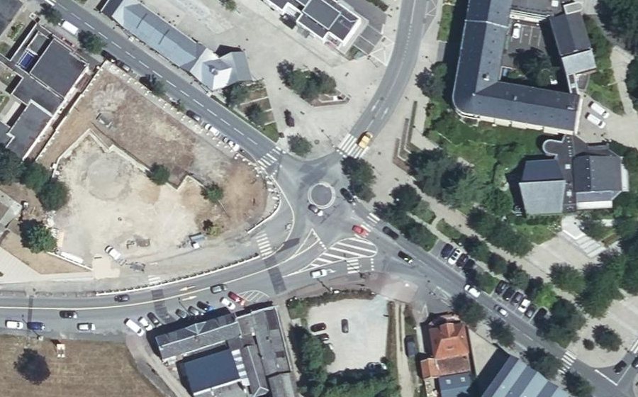 Vue aérienne du Carrefour de l'Europe
