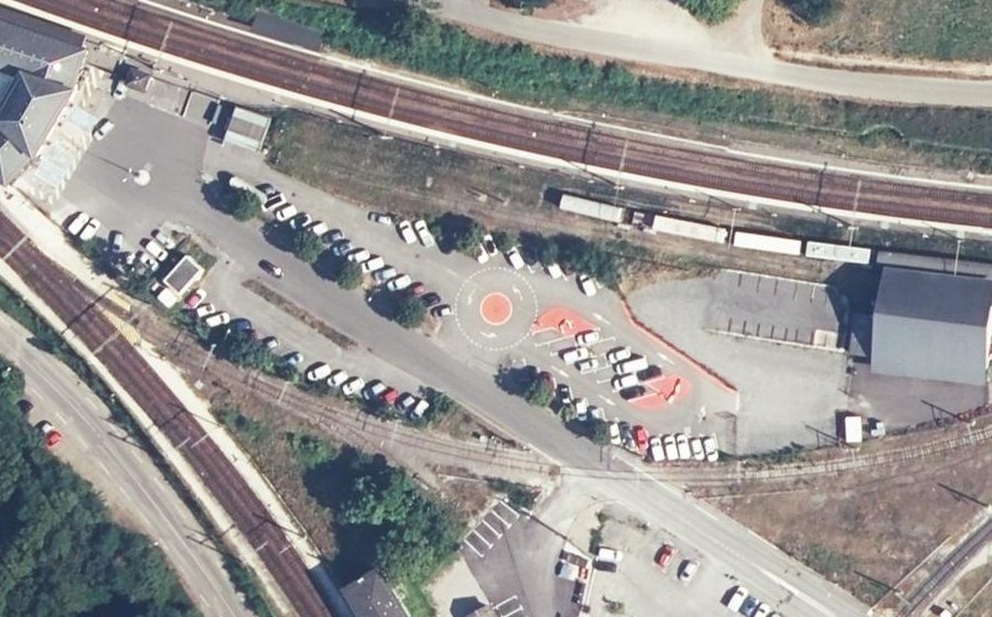 Vue aérienne du Mini-giratoire n°13202206721