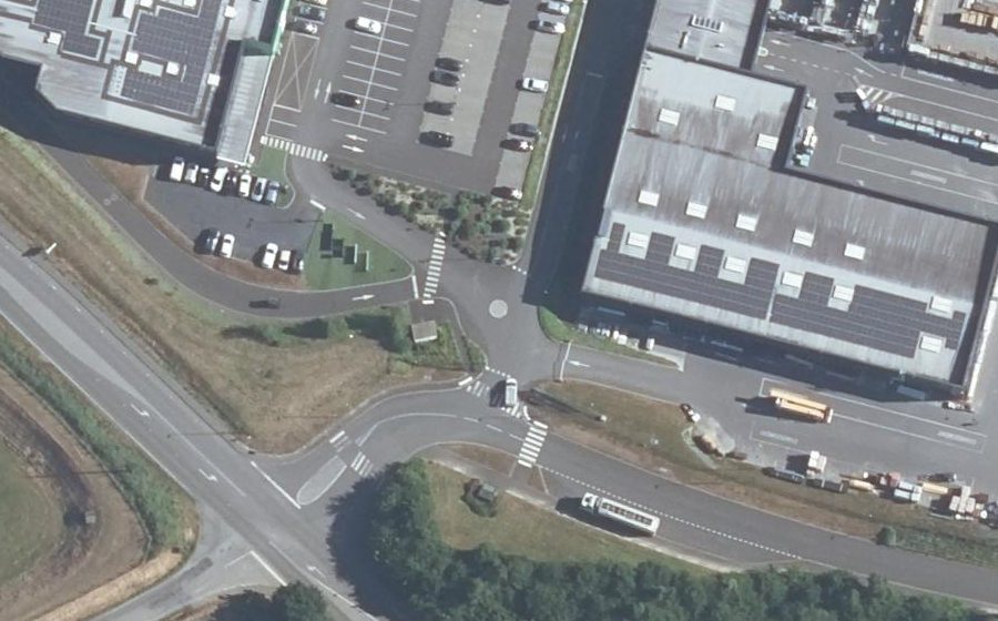 Vue aérienne du Mini-giratoire n°13339879213