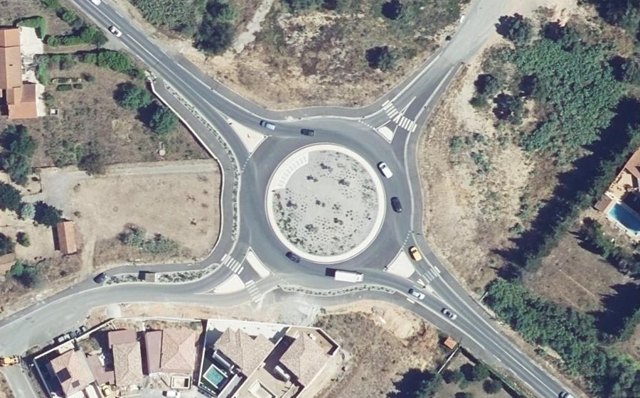 Vue aérienne du Giratoire Louis Capelle