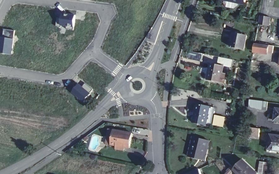 Vue aérienne du Rue Principale