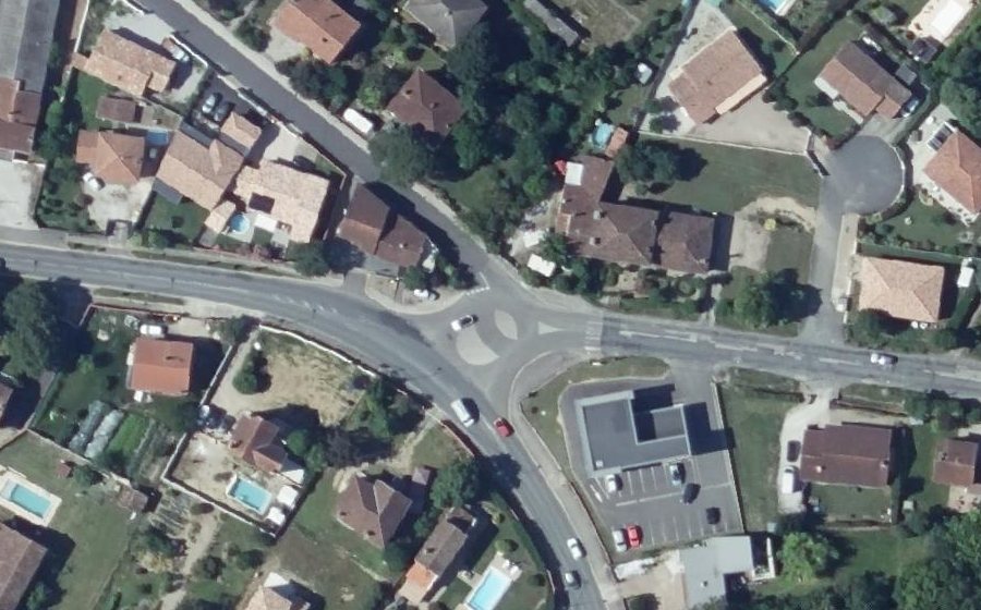 Vue aérienne du Mini-giratoire n°13446688148