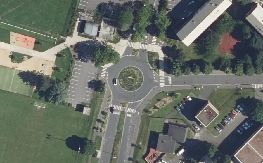 Vue aérienne du Avenue de Bury Saint-Edmunds