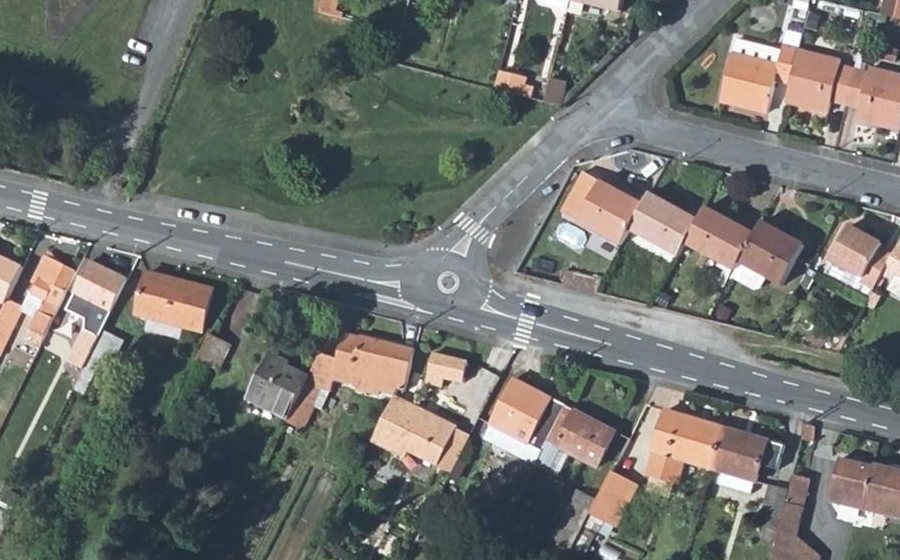 Vue aérienne du Route de Bouguenais