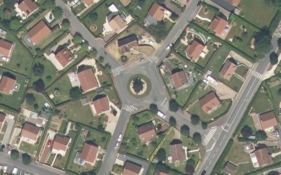 Vue aérienne du Rue de la Prairie