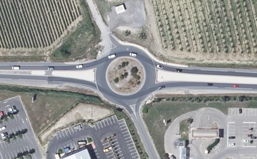 Vue aérienne du Rond-point anonyme n°11390960