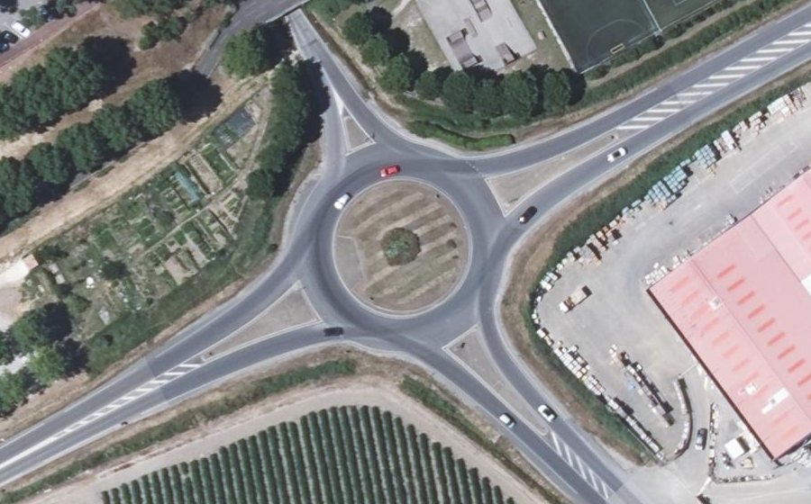 Vue aérienne du Rond-point anonyme n°11390963