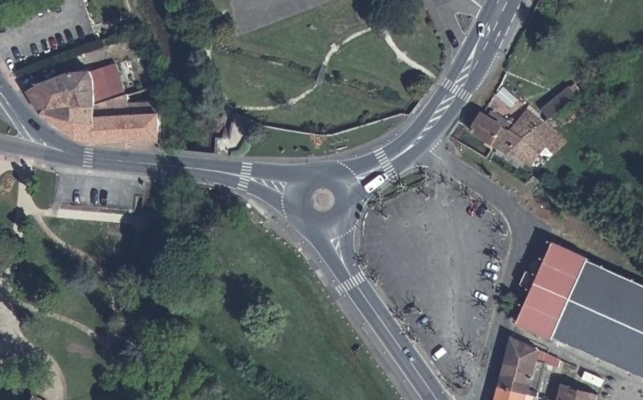Vue aérienne du Place de la Cardine