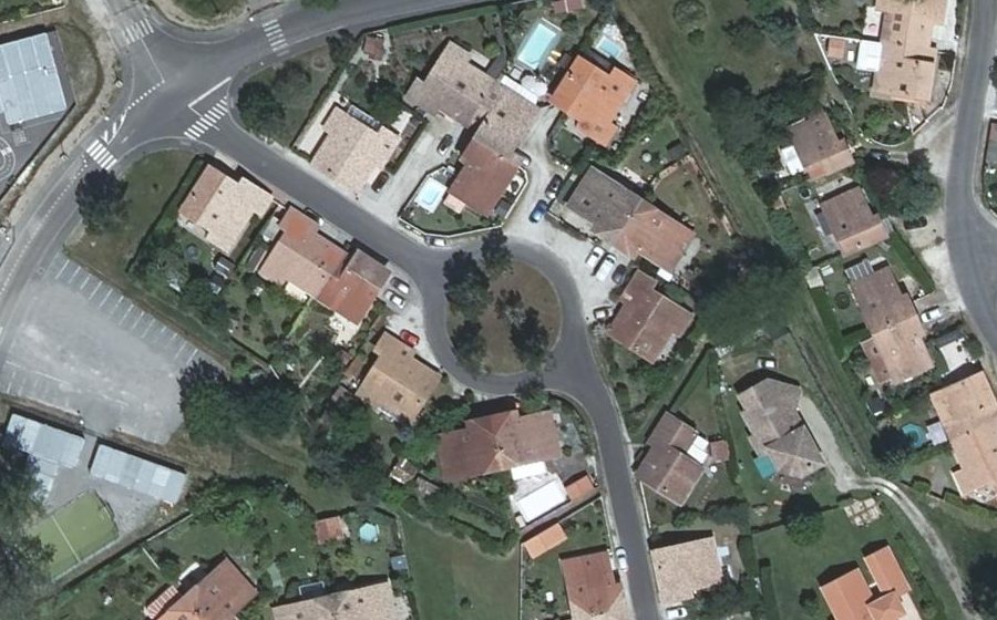 Vue aérienne du Allée des Mousserons