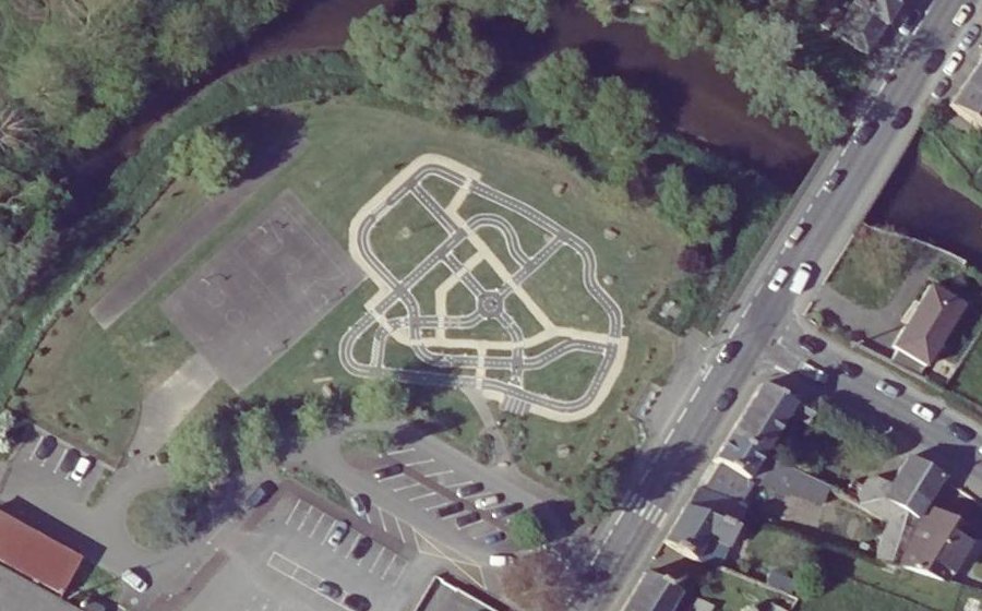 Vue aérienne du Mini-giratoire n°13997806354