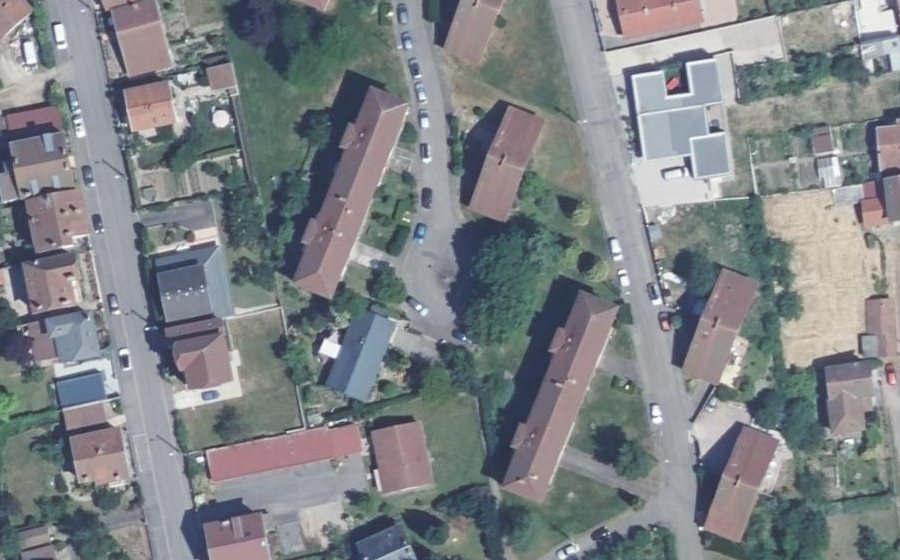 Vue aérienne du Place Général Henrys