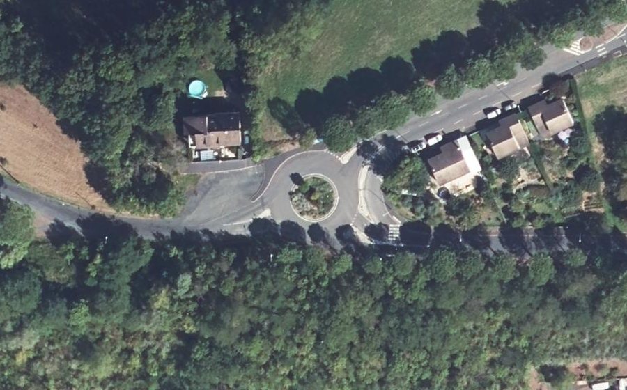 Vue aérienne du Boulevard Roger Combe