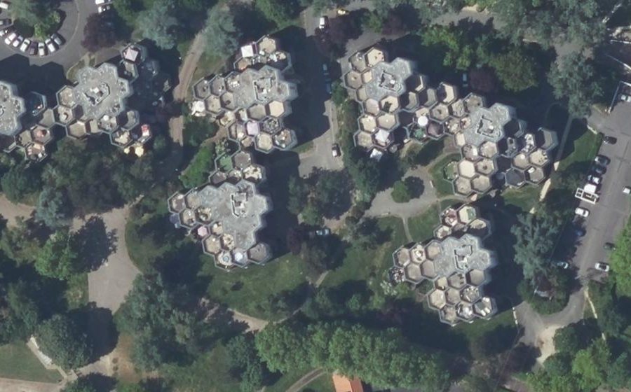 Vue aérienne du Allée de Villenon
