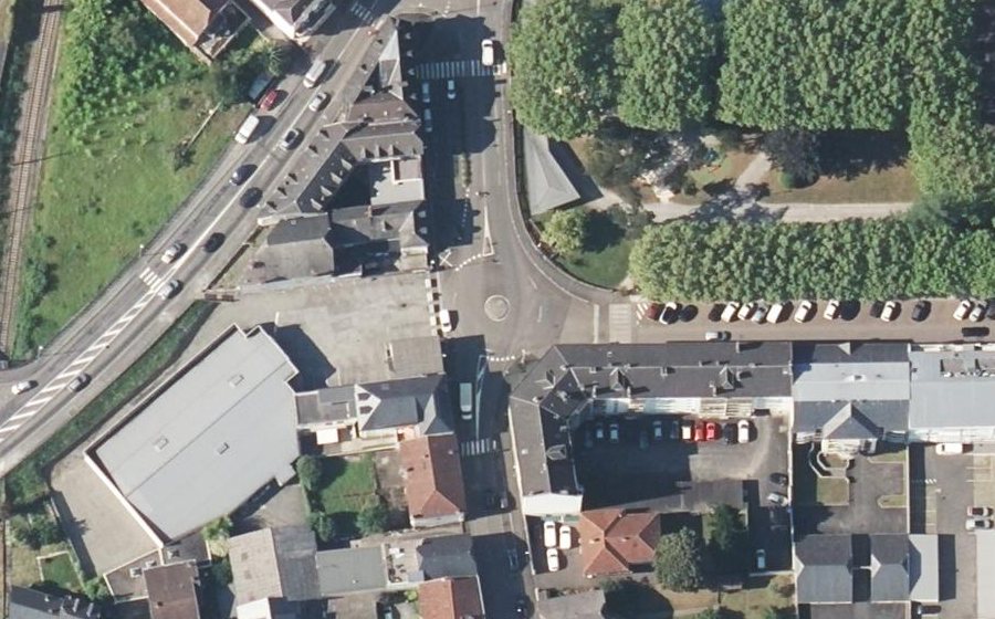 Vue aérienne du Rue Carrerot