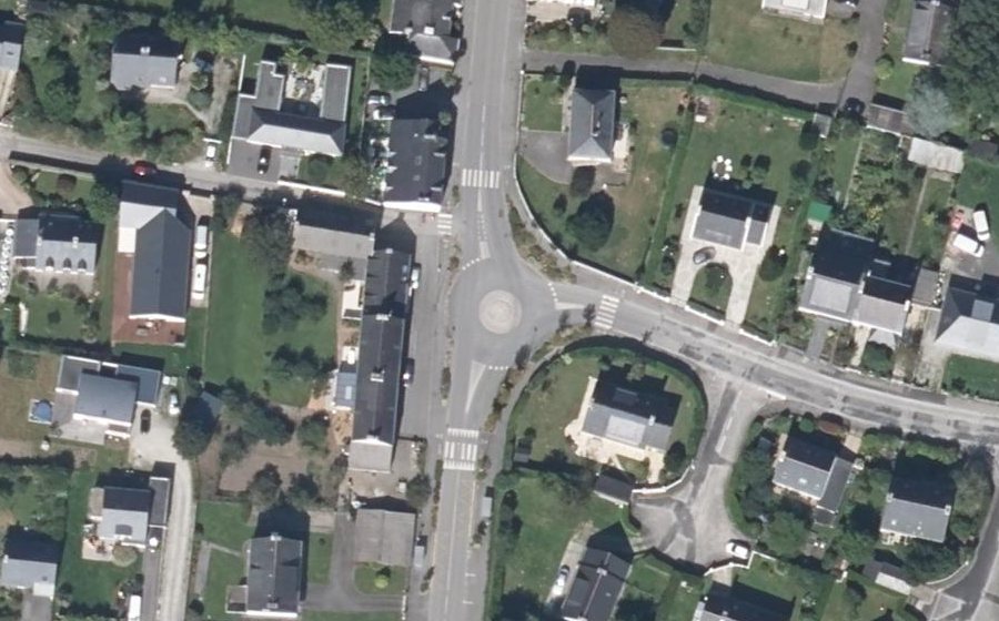 Vue aérienne du Rue du Général de Gaulle