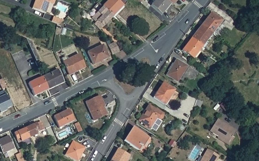 Vue aérienne du Rue Rabelais