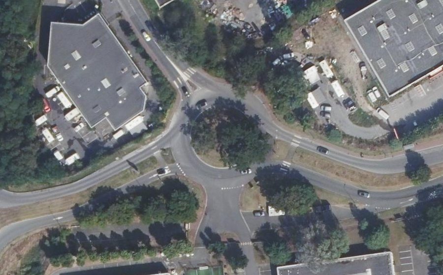 Vue aérienne du Rond-point anonyme n°1148551227