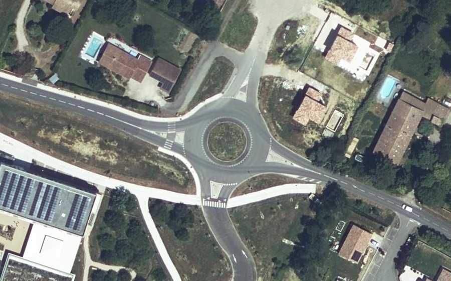 Vue aérienne du Route de Villeneuve-lès-Bouloc