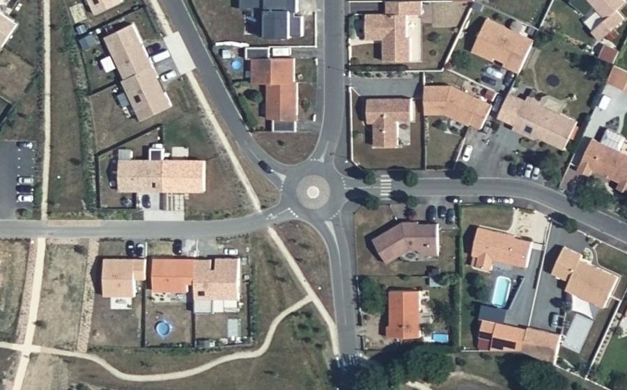 Vue aérienne du Rue du Stade