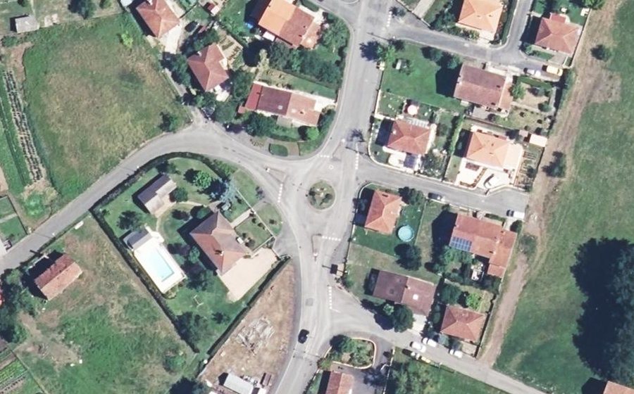 Vue aérienne du Square Gai Soleil