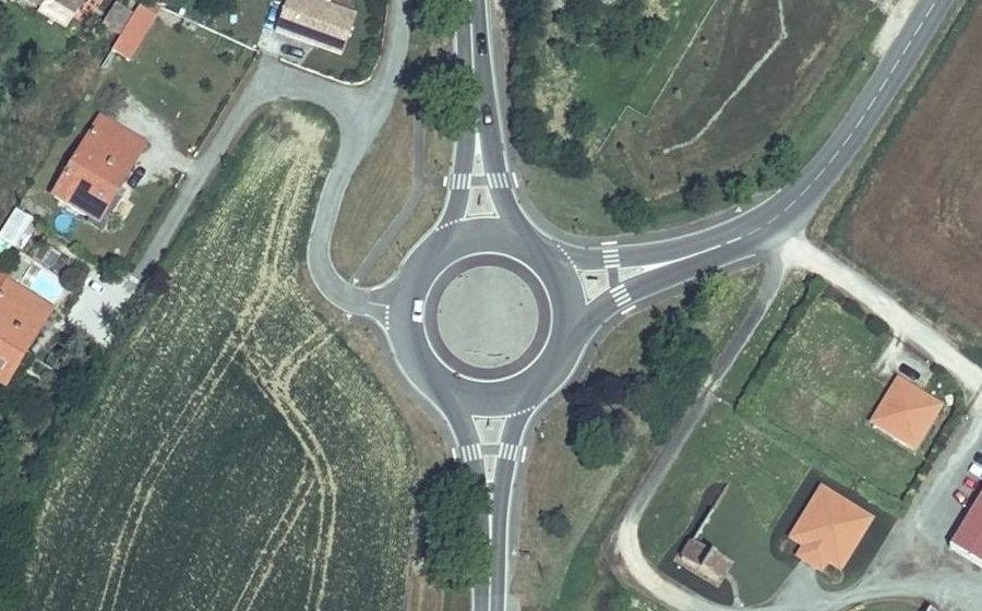 Vue aérienne du Route d'Albi