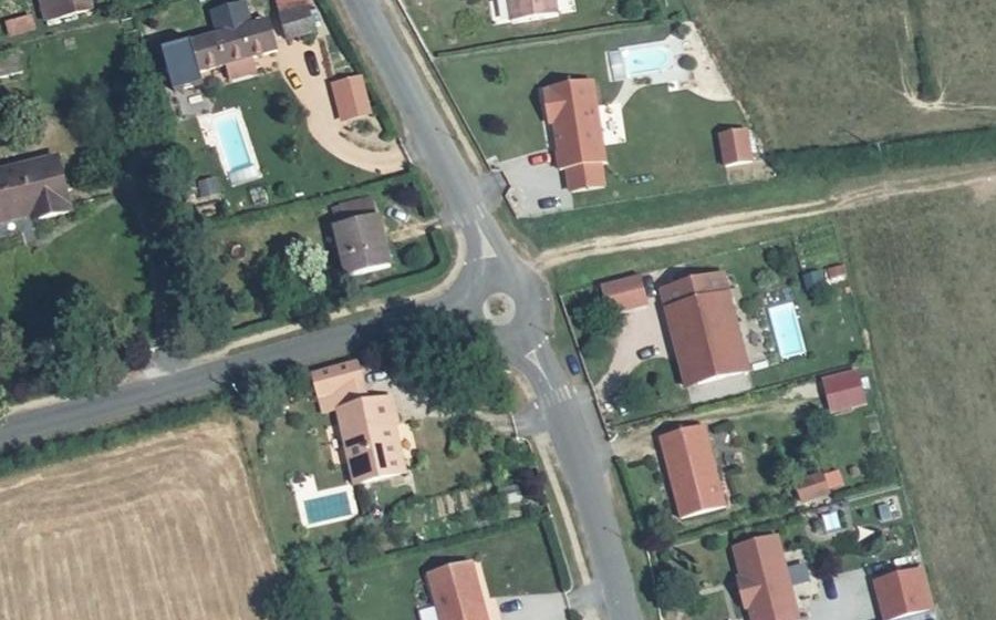 Vue aérienne du Rue de la Bruyère