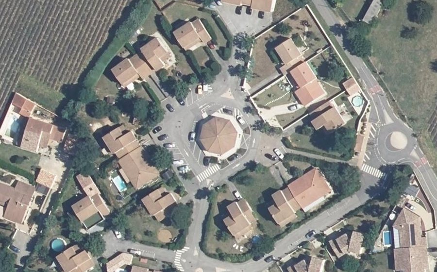 Vue aérienne du Place James Joule