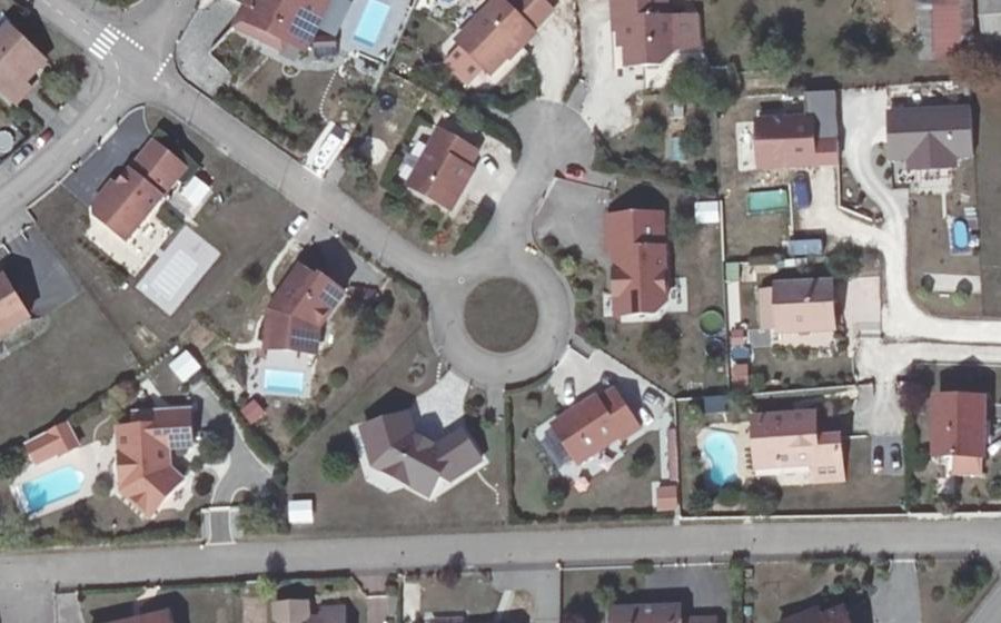 Vue aérienne du Allée des Hêtres