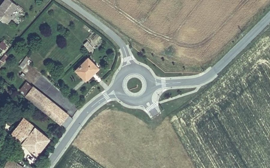 Vue aérienne du Route de Montjoire