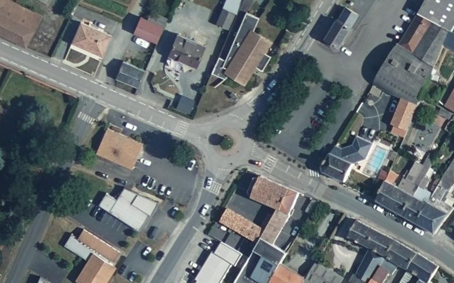 Vue aérienne du Rue Georges Clemenceau