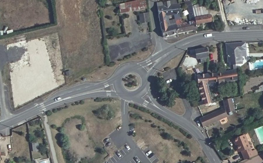Vue aérienne du Rond-Point du Grand Moulin
