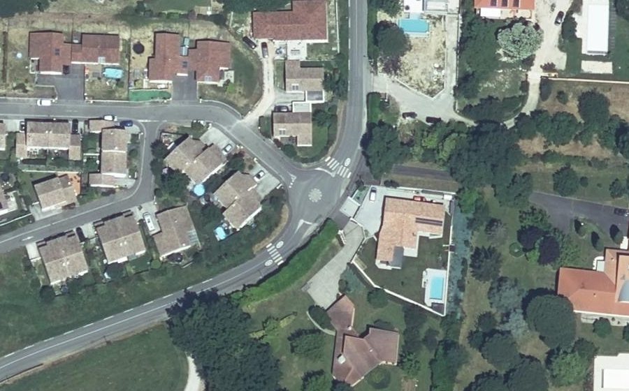 Vue aérienne du Route de Launaguet