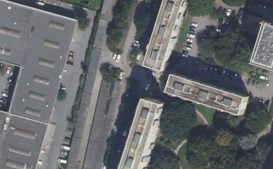 Vue aérienne du Rue Denis Papin