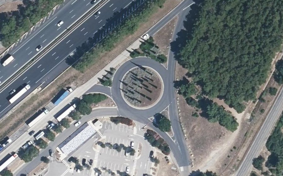 Vue aérienne du Rond-point anonyme n°11553407