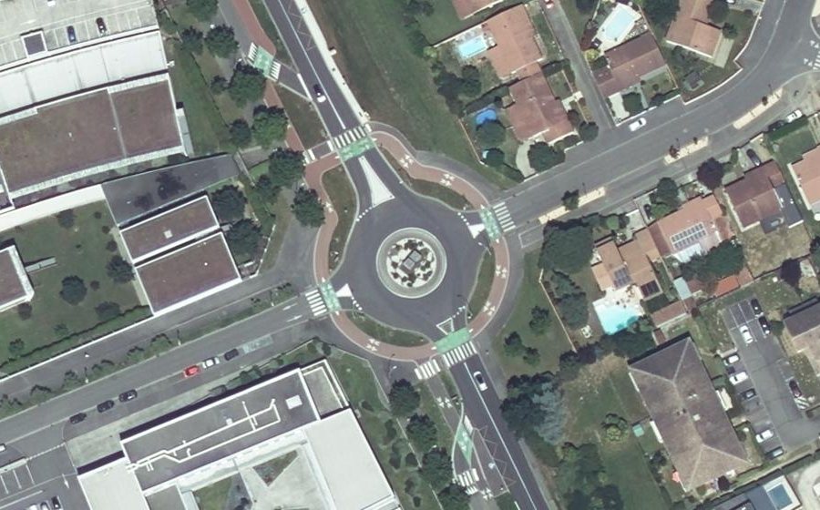 Vue aérienne du Rond-Point de l’Industrie