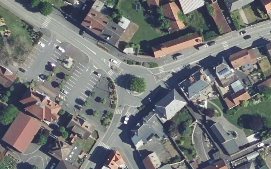 Vue aérienne du Place du Général de Gaulle