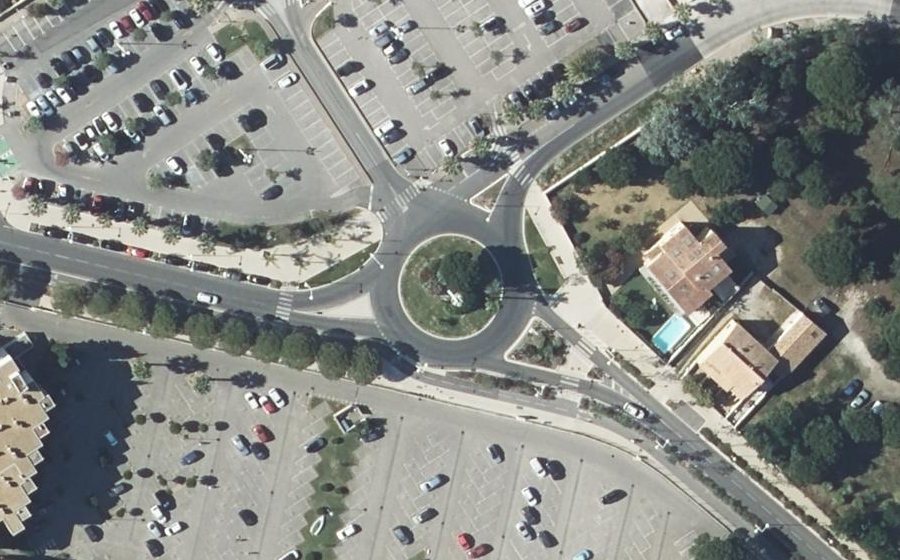 Vue aérienne du Rond-Point de l'Étang