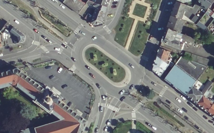 Vue aérienne du Boulevard de la Liberté